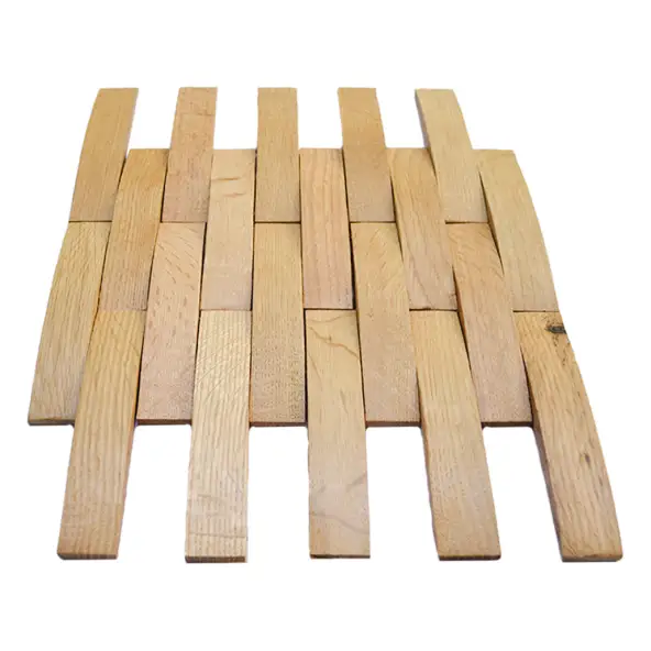 3D Houten Wandpaneel | Eiken Licht | 30×30 cm | Wanddecoratie