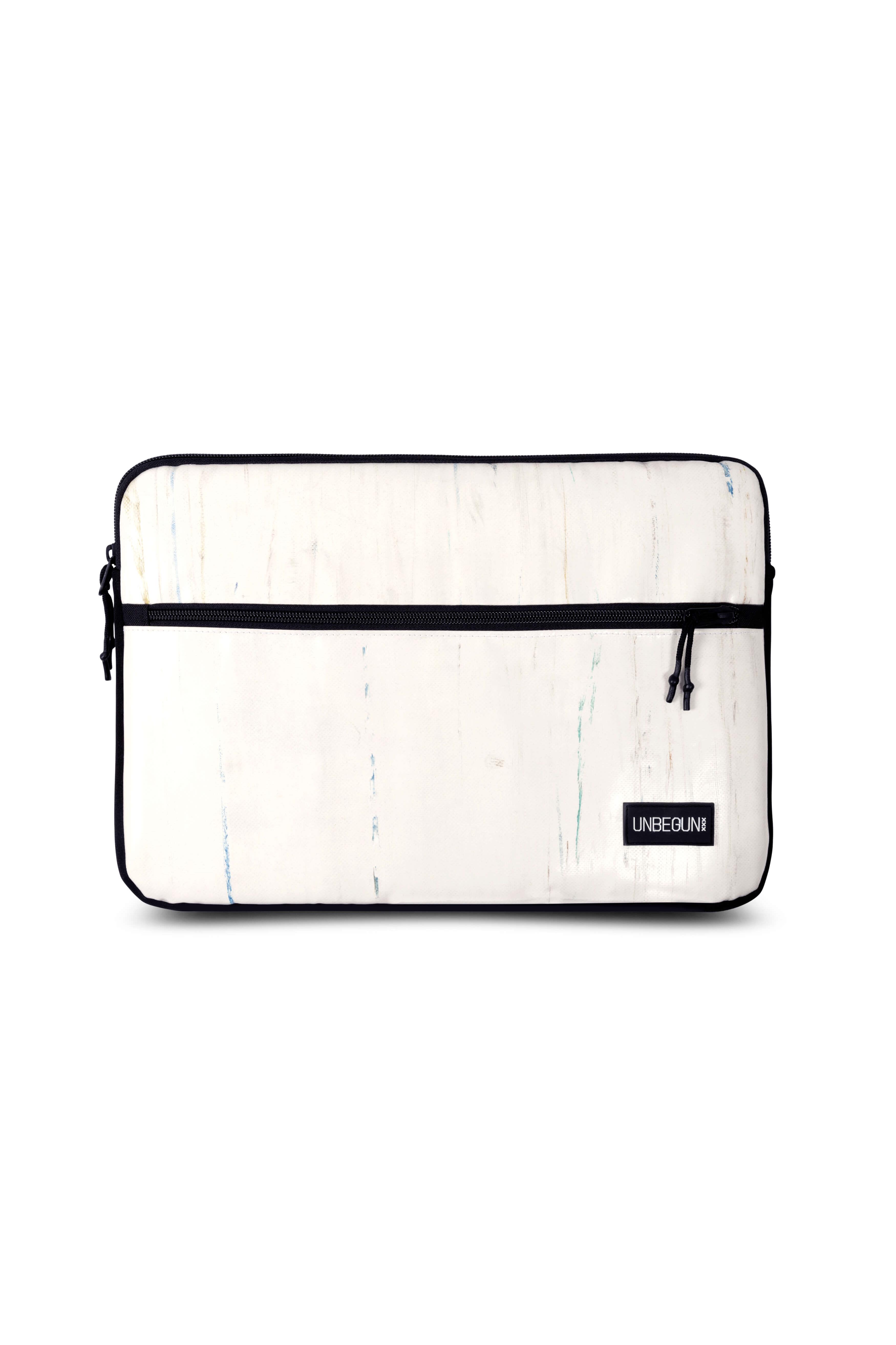 UNBEGUN mannen vegan Laptophoes Voorvak Off White