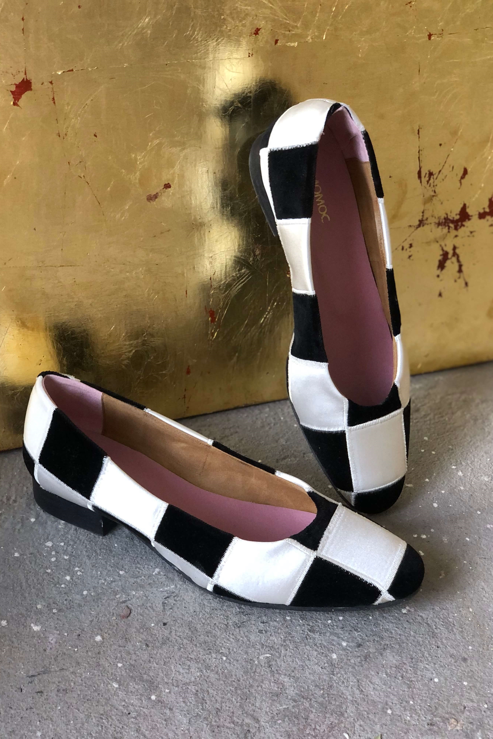 Momoc  Ballerina's Damesgambiet Zwart & Wit