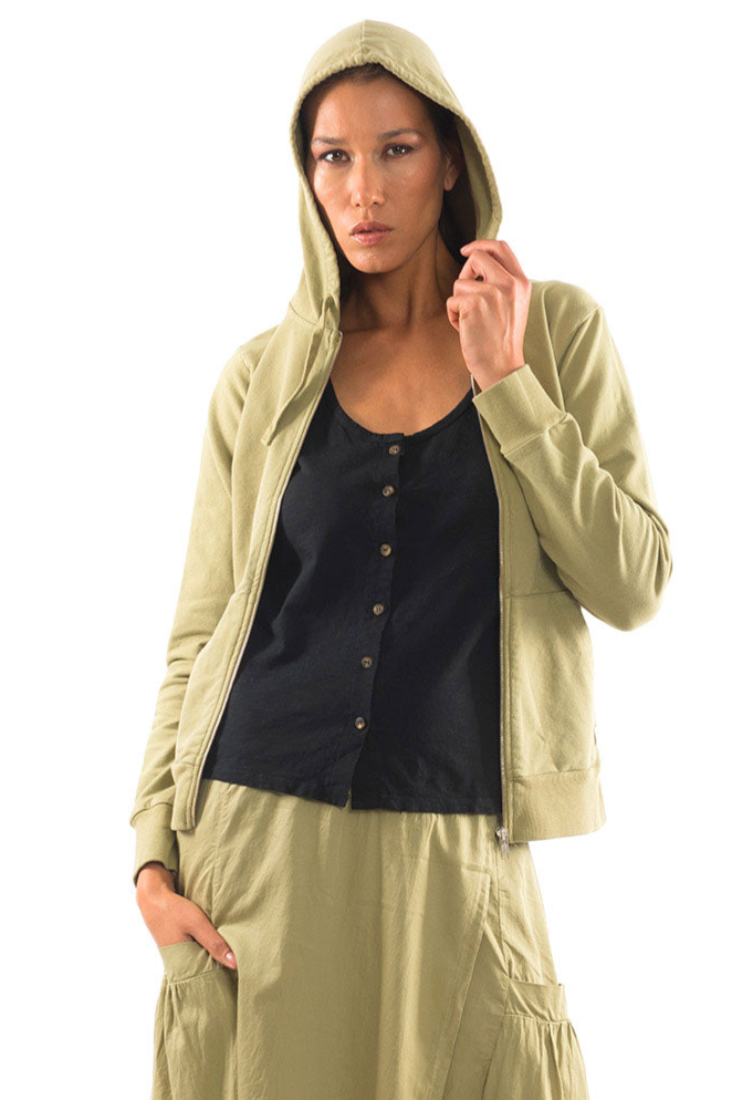 RAVENS VIEW IBIZA  Hoodie Zip Vedra Dark AloÃ« Groen