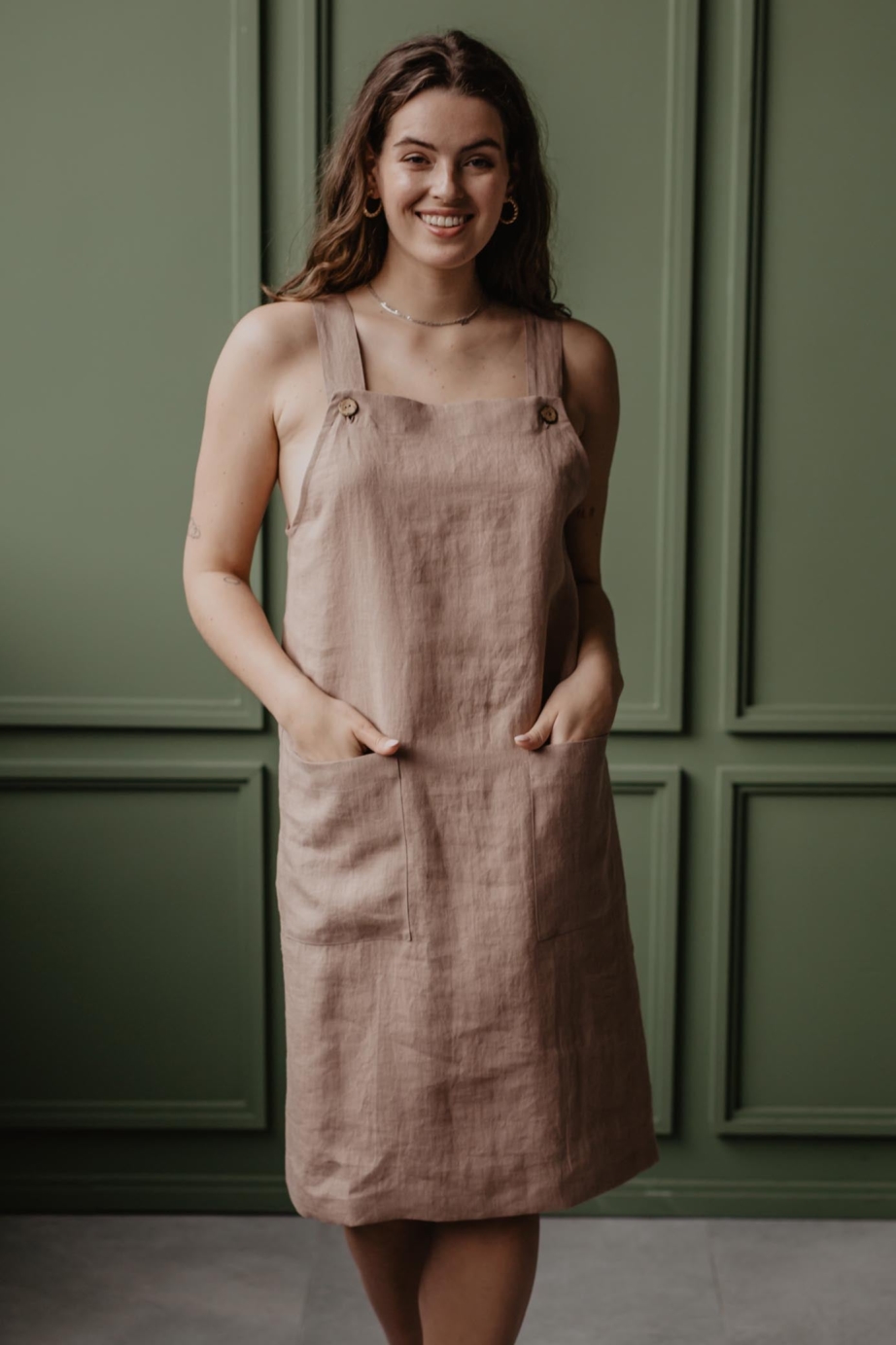 AmourLinen  Jurkschort Jade Rosy Brown