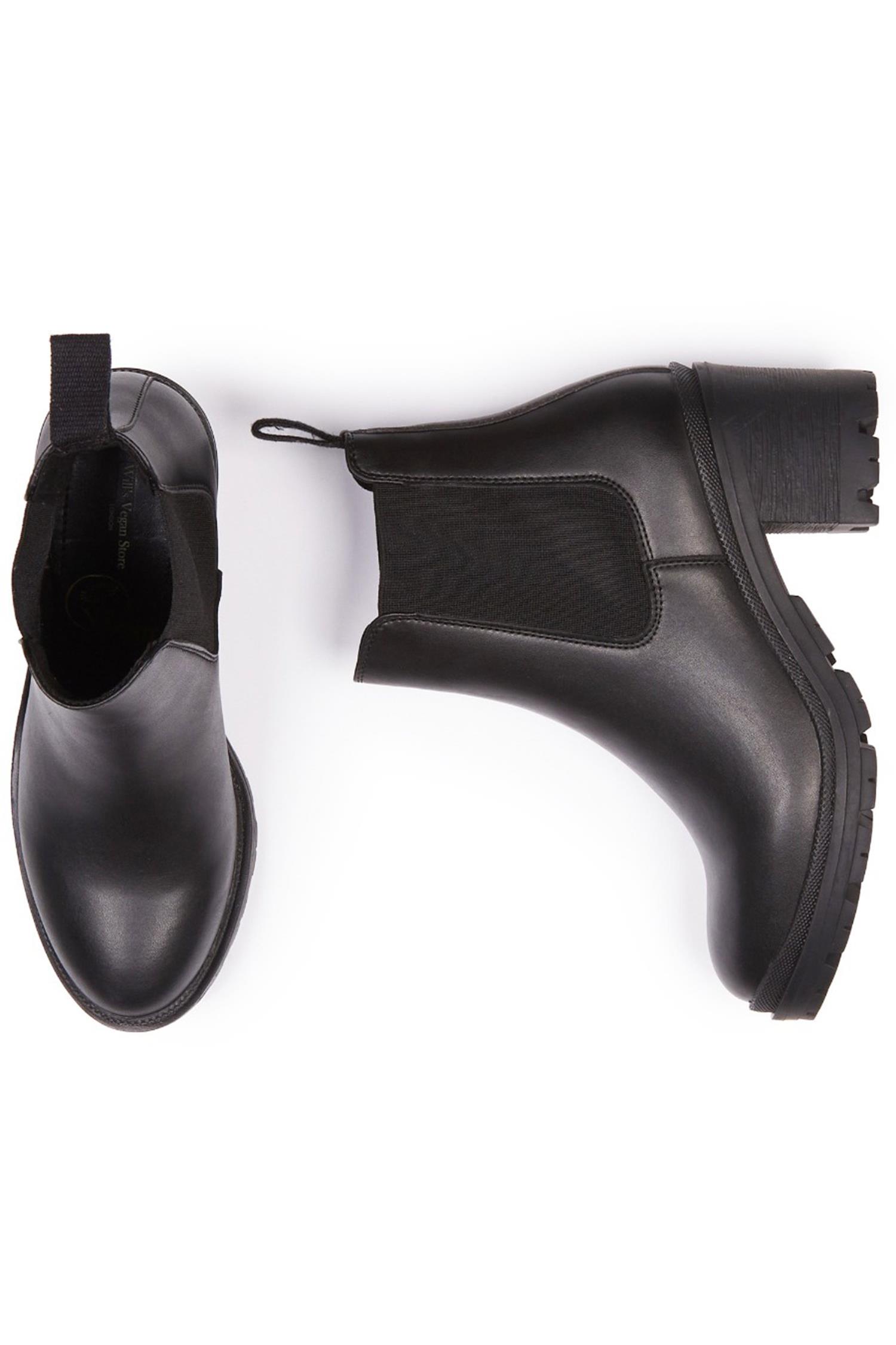 Will's Vegan Store  Chelsea Boots Hak Zwart