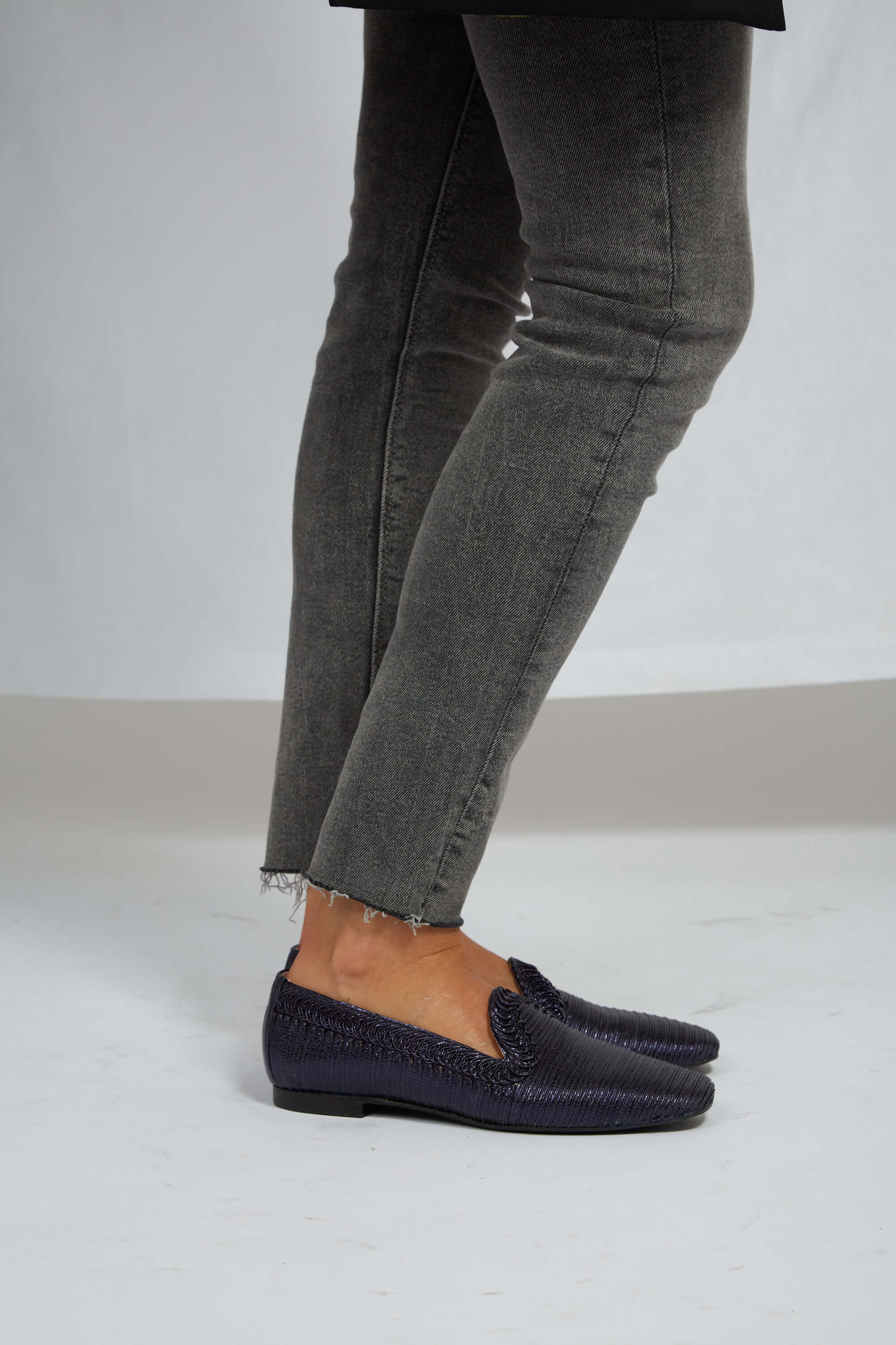 Momoc  Loafers Ny Oceaanblauw Metallic