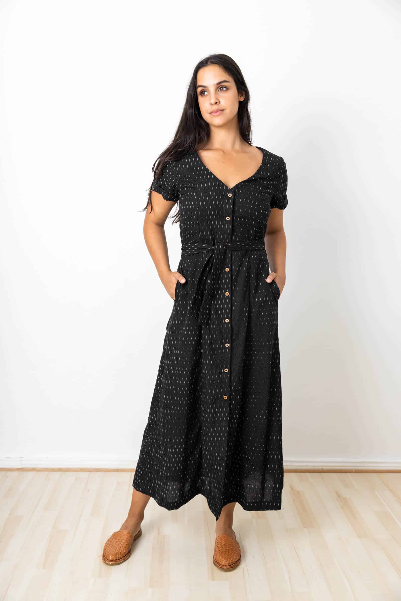 Jyoti Fair Works  Jurk Satya Drops Zwart