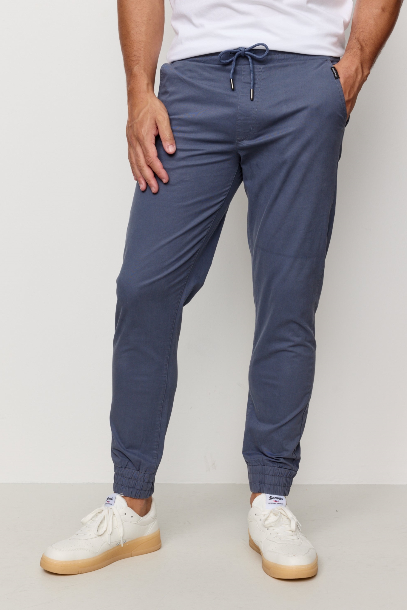 Recolution mannen vegan Joggingbroek Chino Dove Blue