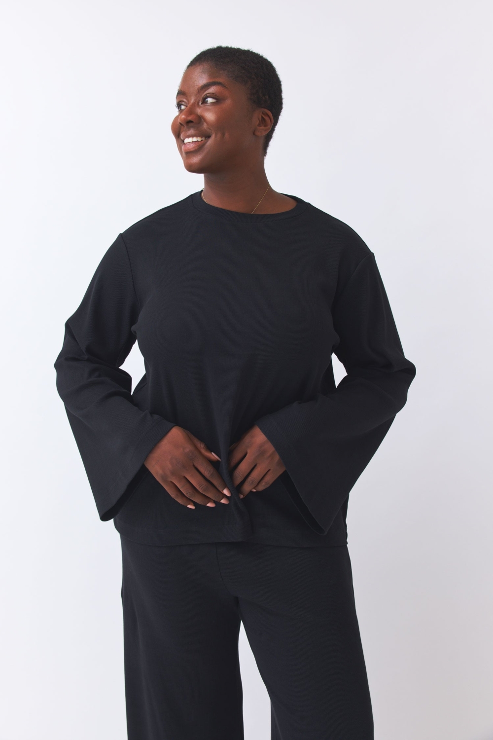 BaÃ¬ge the Label  Sweatshirt Oversized Biani Zwart