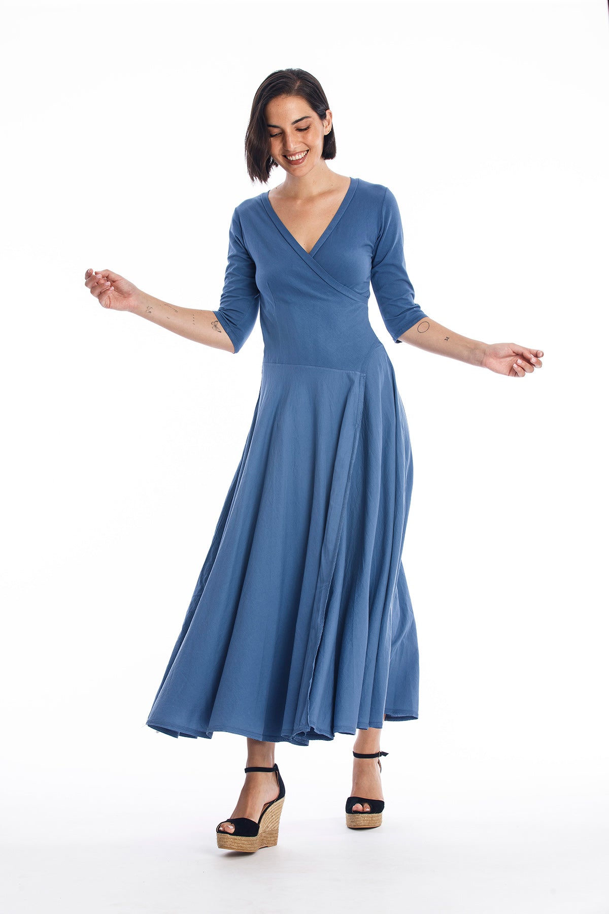 RAVENS VIEW IBIZA  Jurk Veronika Indigo Blauw