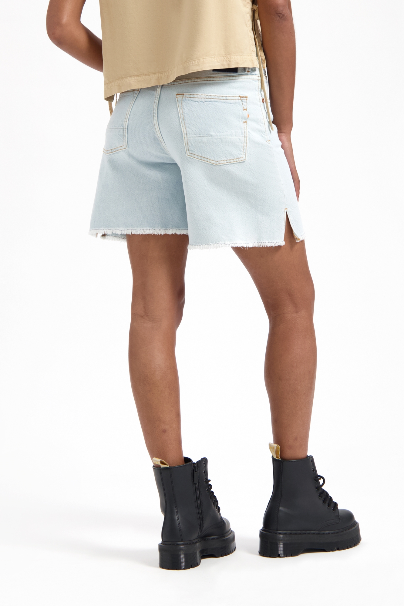 Kuyichi  Shorts Feline High Rise Lichtblauw