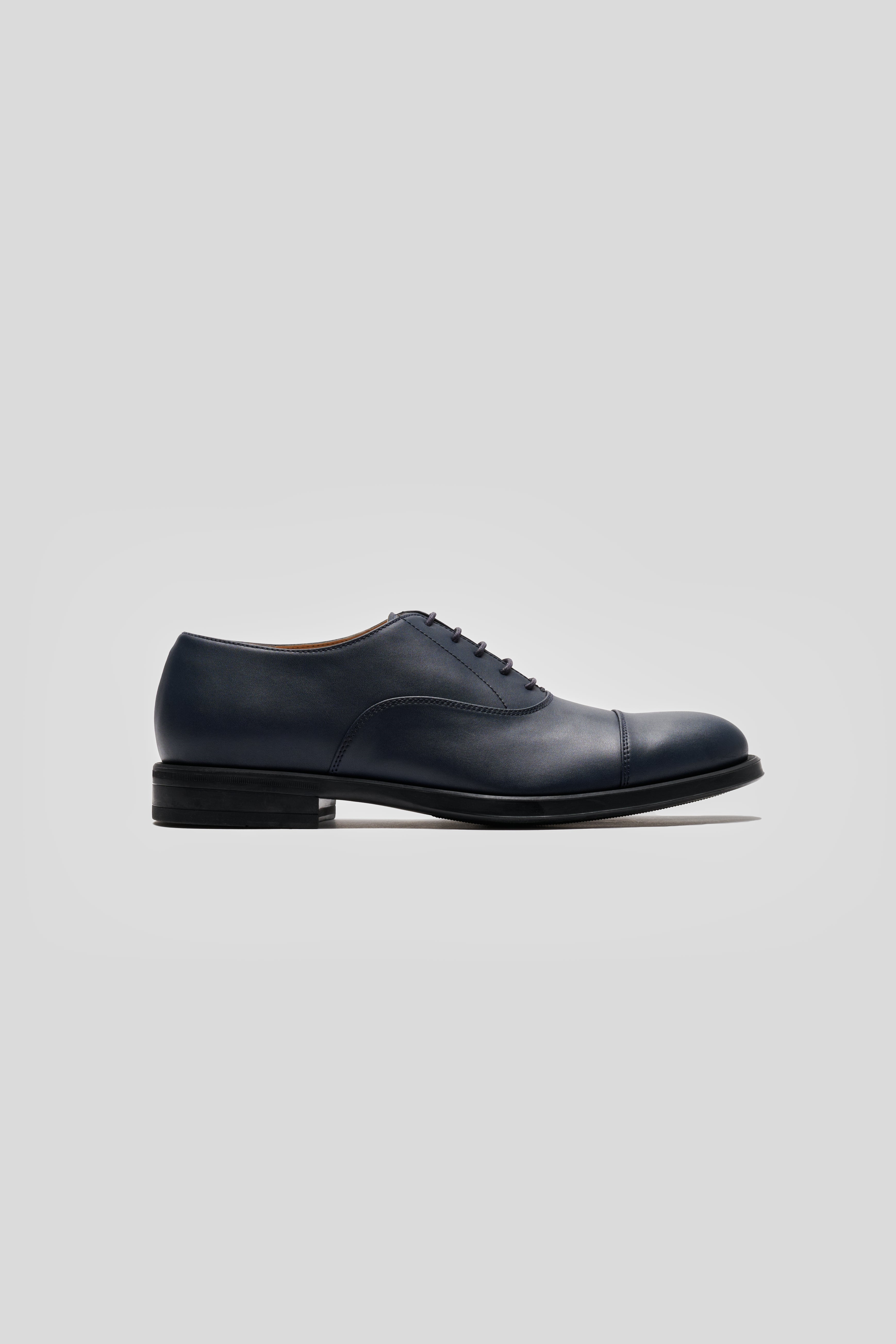 Solari Milano mannen vegan Oxford Schoenen Marineblauw