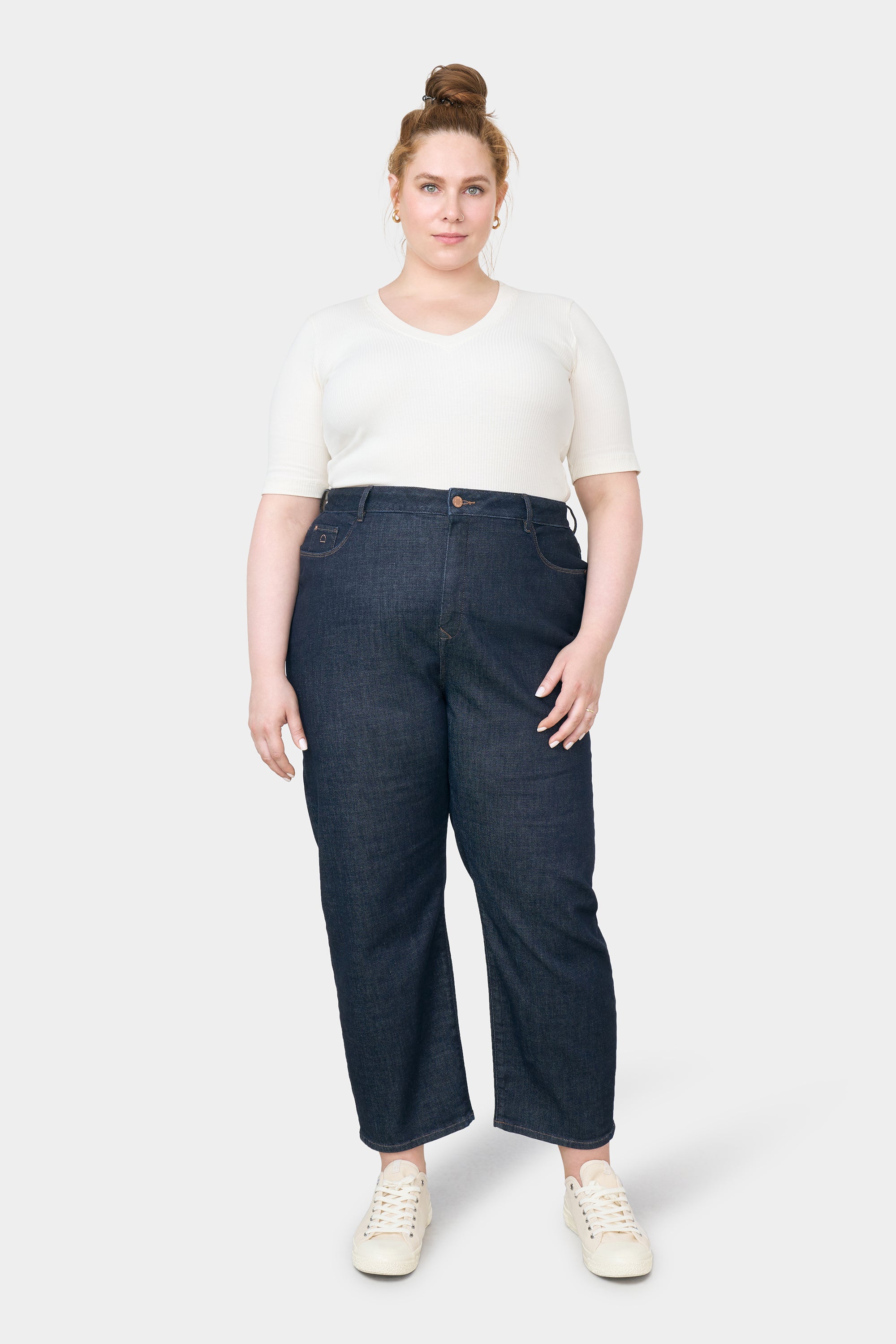 Dawn  Jeans Stardust Organic Zacht Denim Donker Indigo