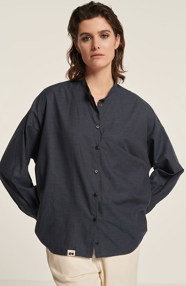 New Optimist  Blouse Scia Blauwzwart