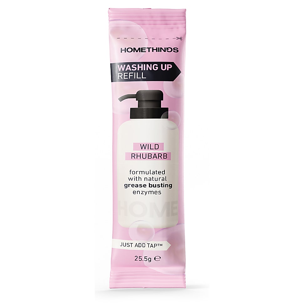 Homethings Eco Afwasmiddel Wilde Rabarber - Refill