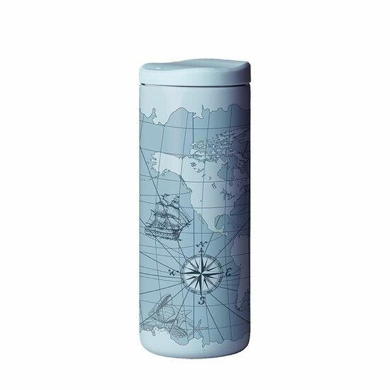 Chic Mic SlideCup NEO Antique Map - Thermosbeker met slide deksel