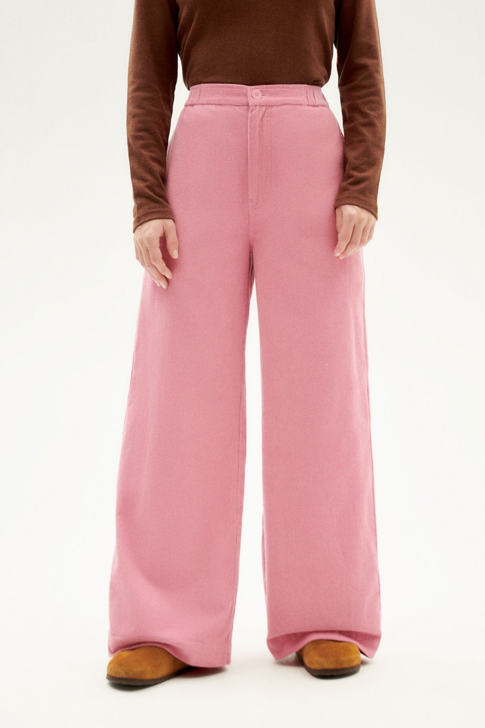 Thinking MU  Broek Maia Microcorduroy Roze