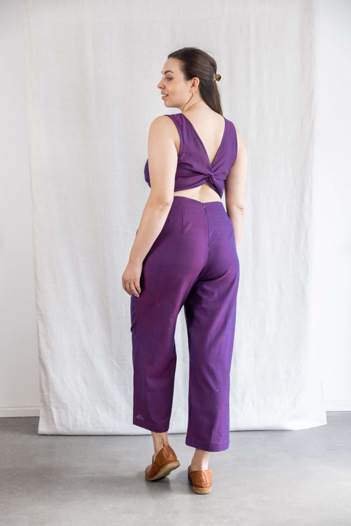 Jyoti Fair Works  Jumpsuit Anusha Blackberry Paars