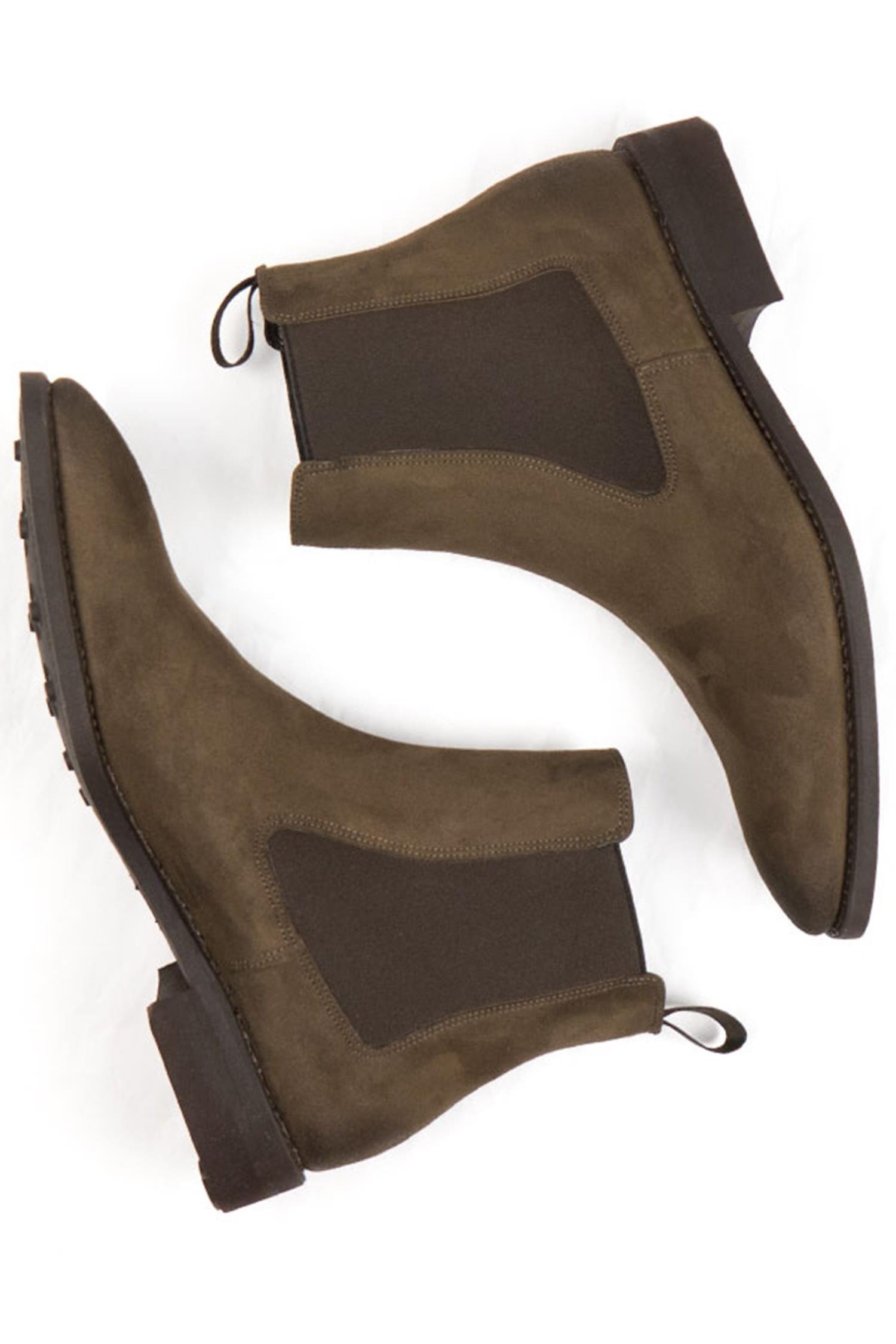 Will's Vegan Store mannen vegan Chelsea Boots Goodyear Welt Donkerbruin