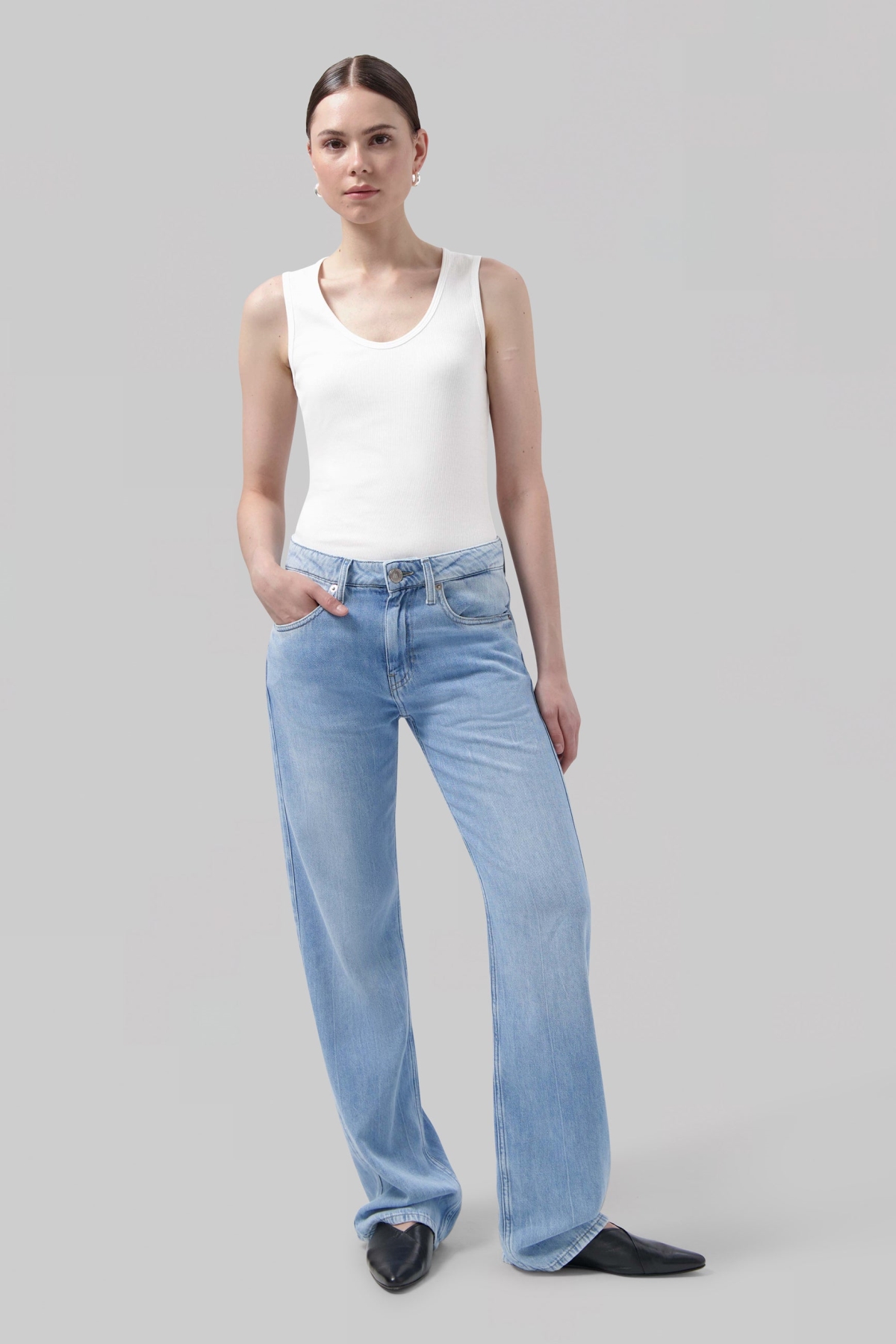 MUD Jeans  Losse Jeans Jamie Flow Stone Vintage