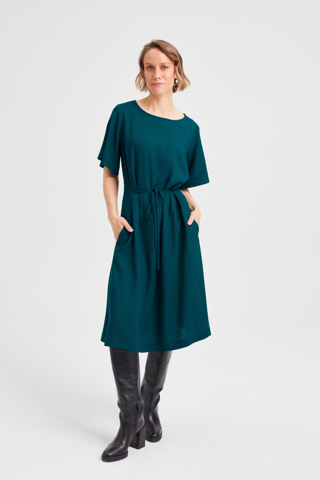 AYANI  Jurk Nika Deep Teal