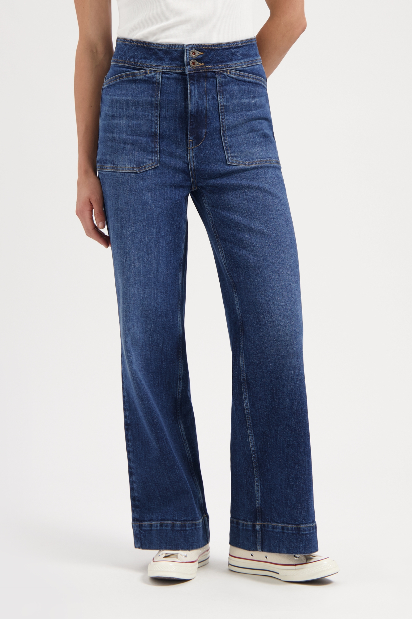 Kuyichi  Jeans Farrah Worker Faded Blue