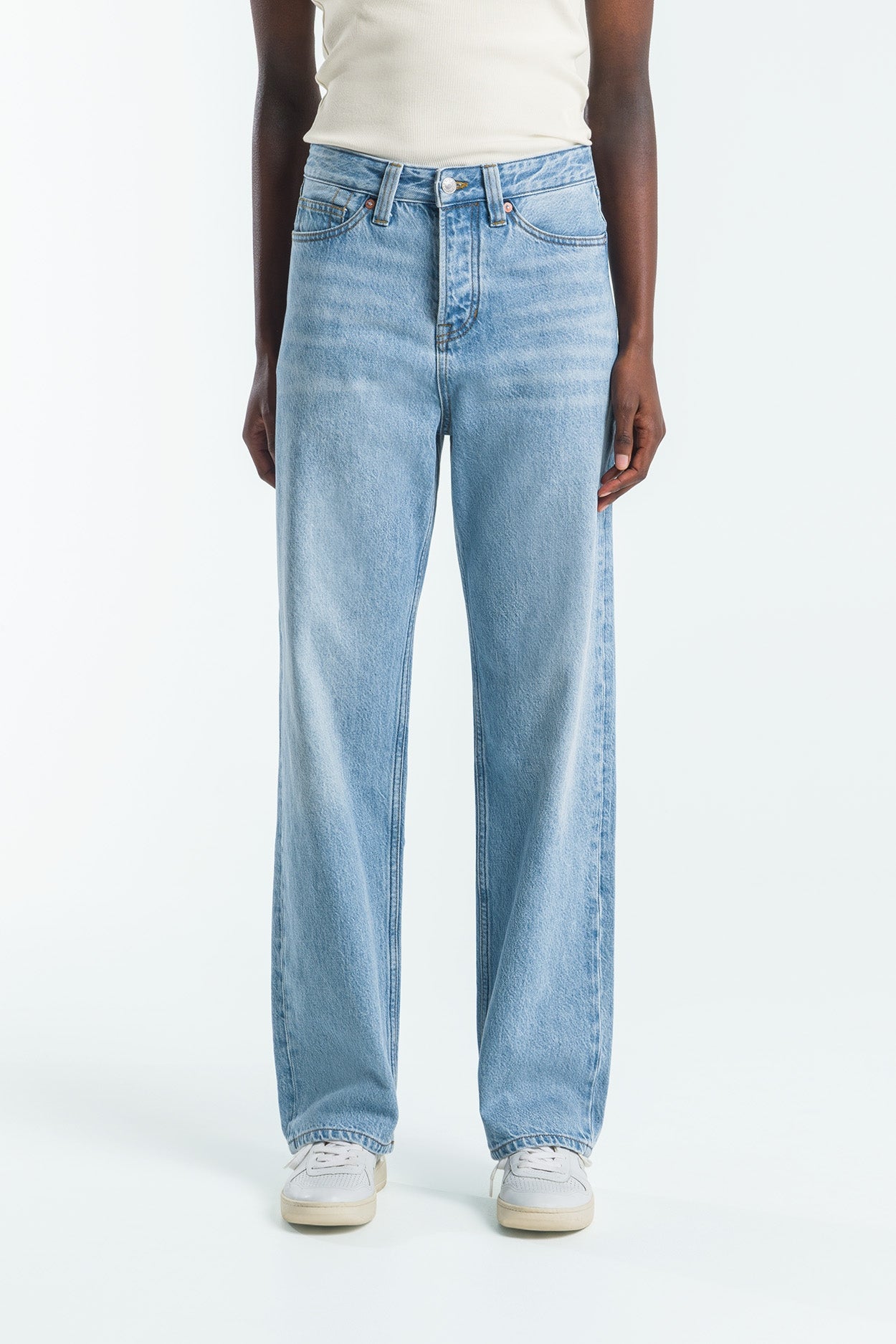 Kings of Indigo mannen vegan Jeans Noah Washed Blue Reef Super Light