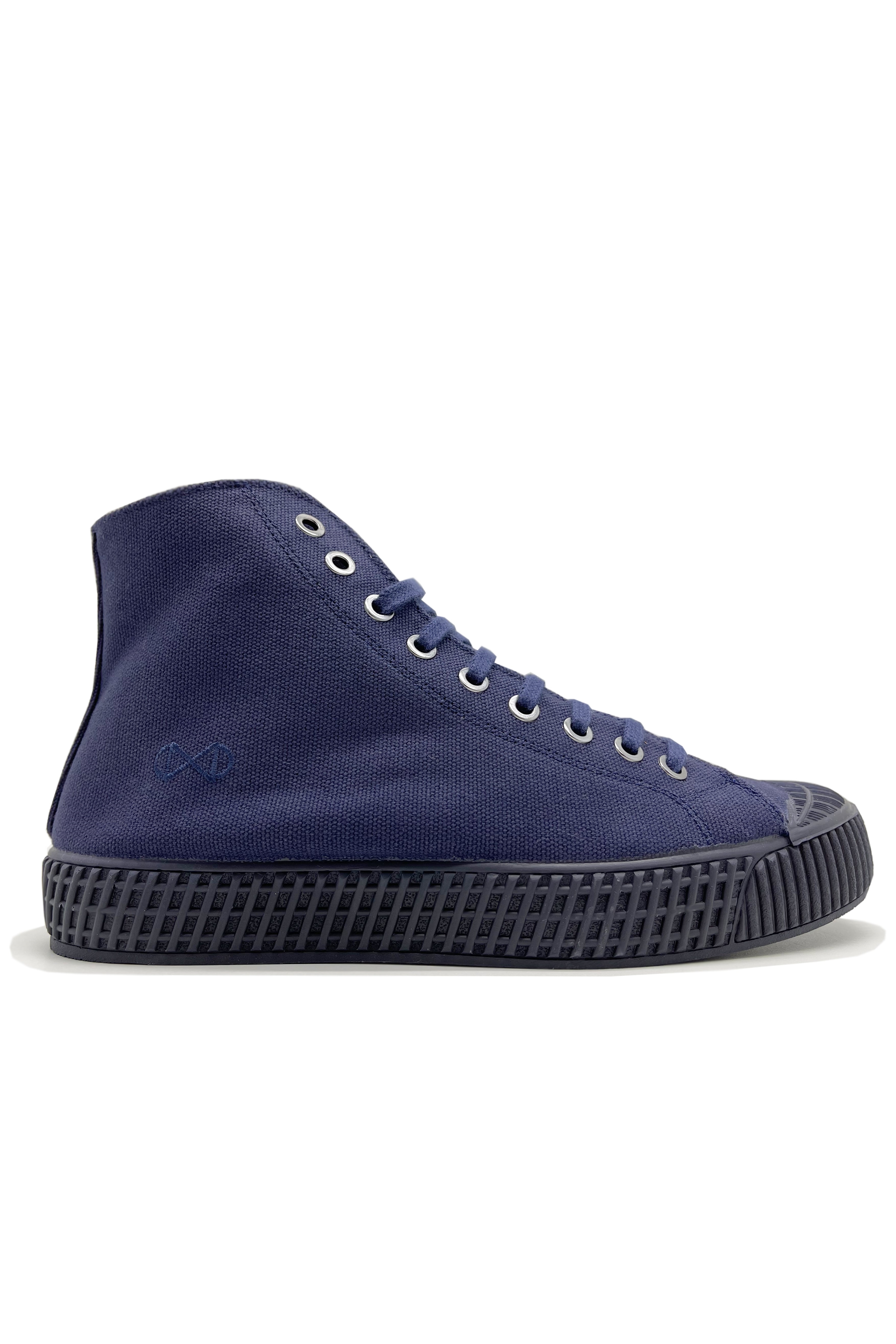 nat-2 mannen vegan Sneakers Mono Marineblauw