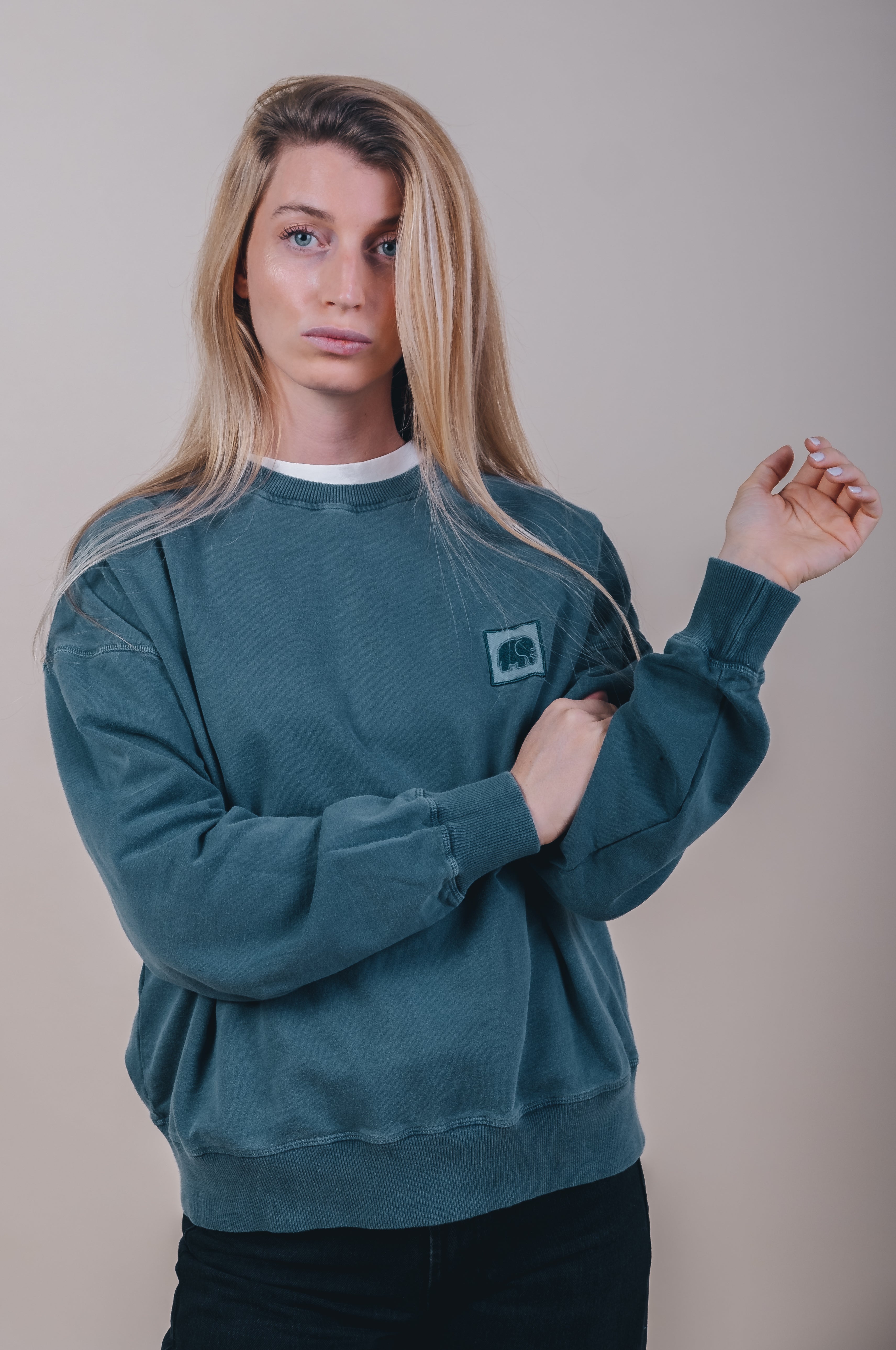 Trendsplant  Oversized Sweater Espliego - Elm Groen