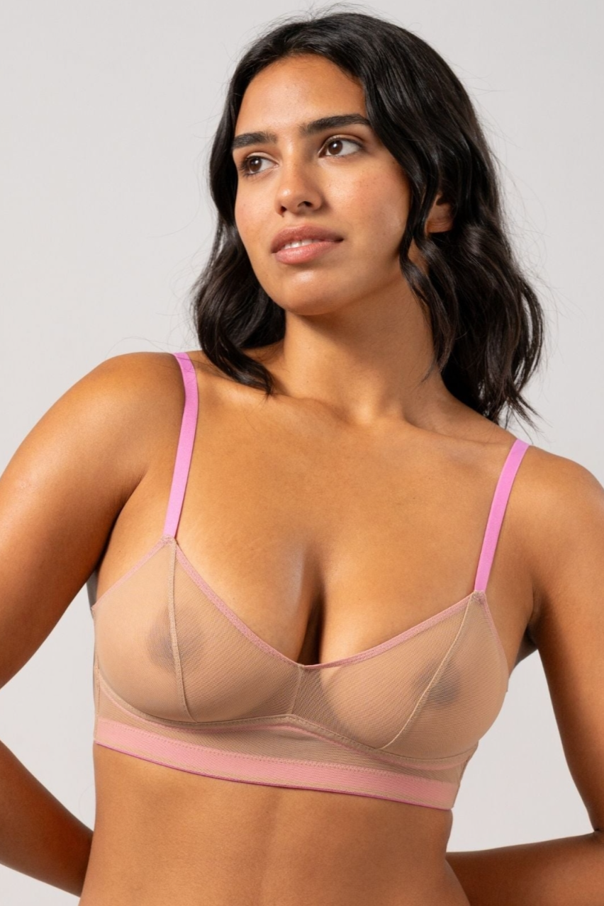 Understatement  Bralette Balconette Mesh Warm/Candy Roze