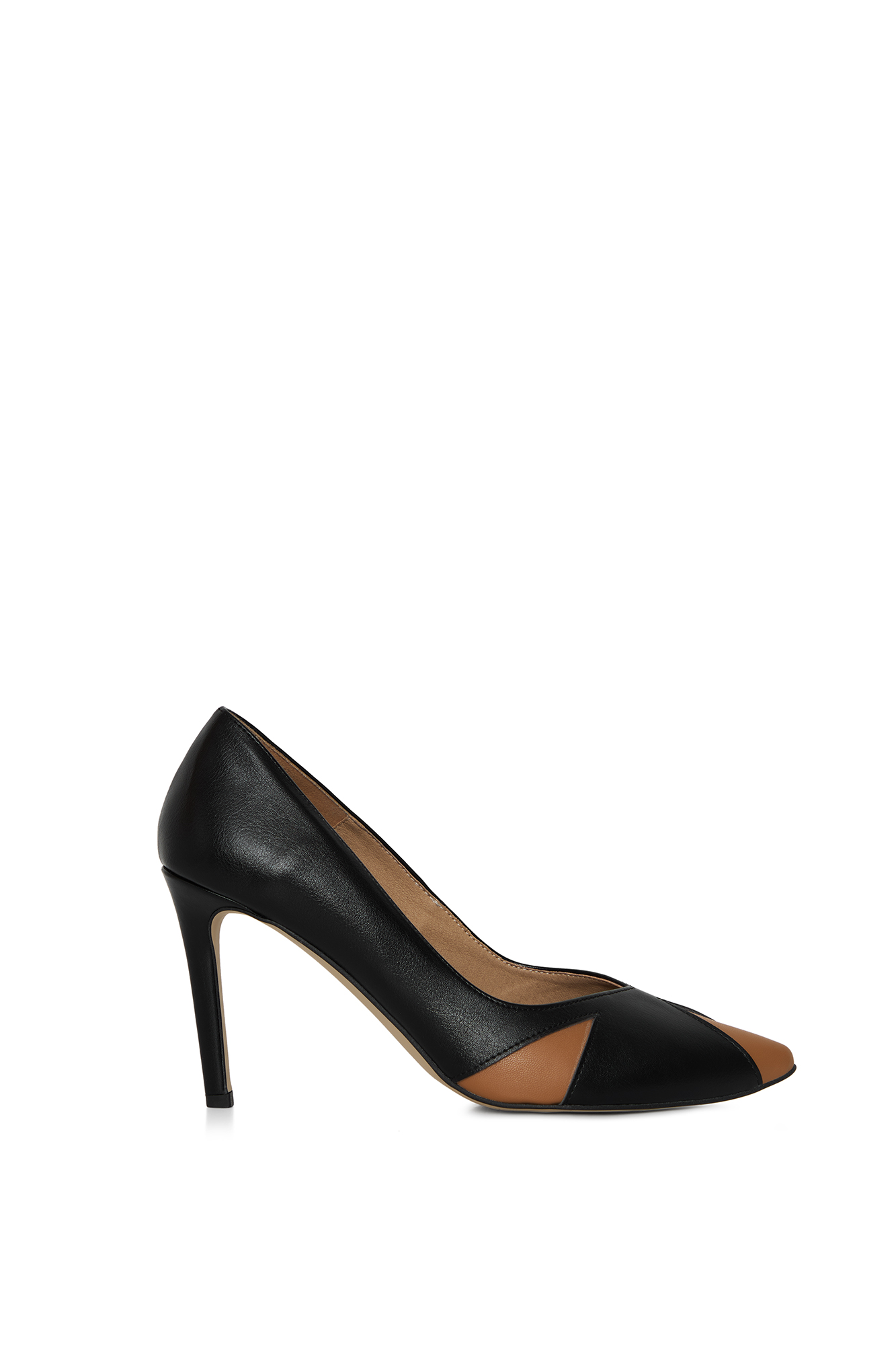 AGAZI  Pumps Ivo Black & Caramel