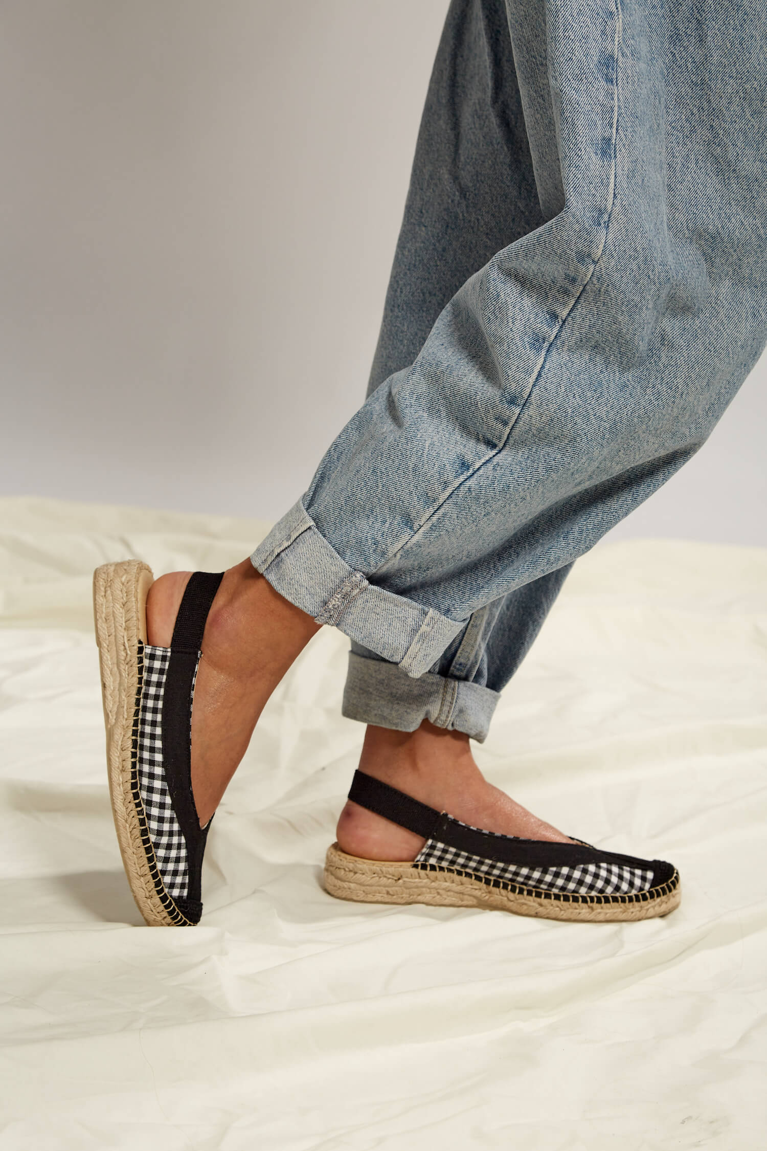 Momoc Vegan Sandalen Vichy V2 Zwart & Wit