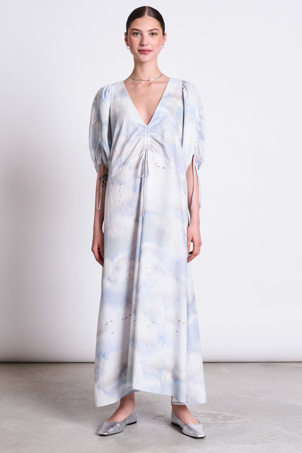 JAN 'N JUNE Maxi Jurk DANS - Extra Lichtblauw