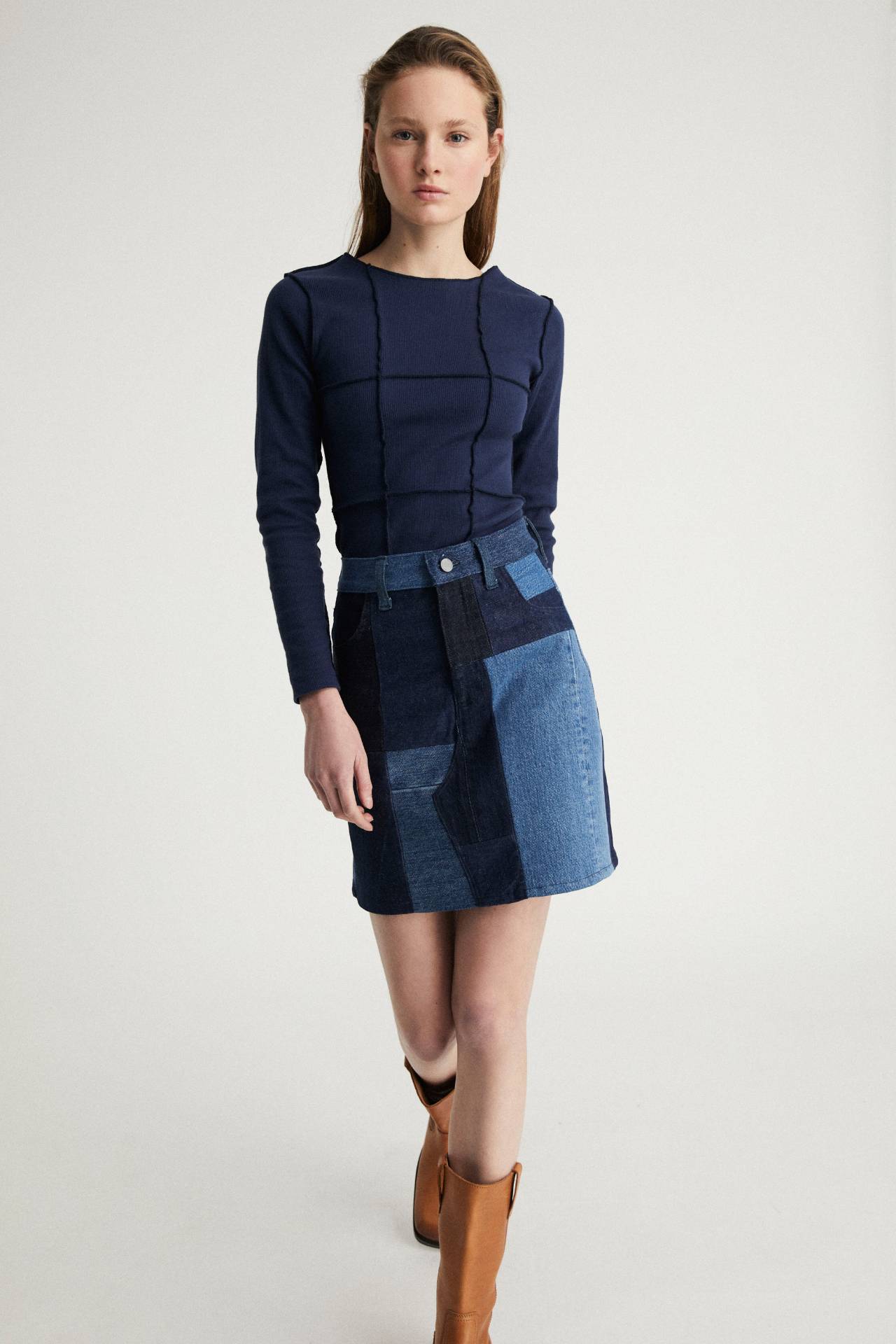 Infinitdenim  Korte Rok Geüpcycled