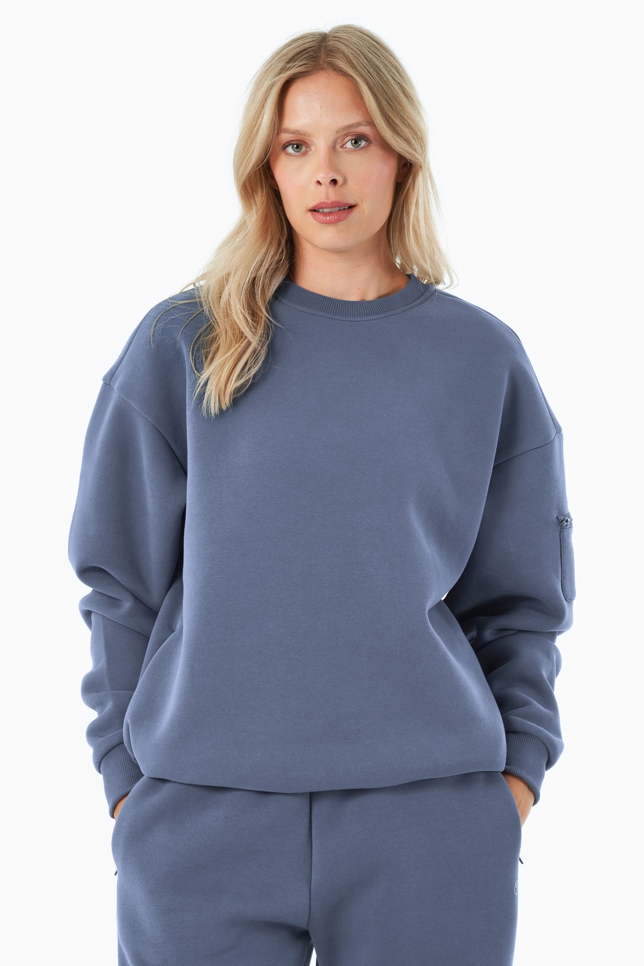 ORGANICATION mannen vegan Sweatshirt Saylorr Zacht Indigo