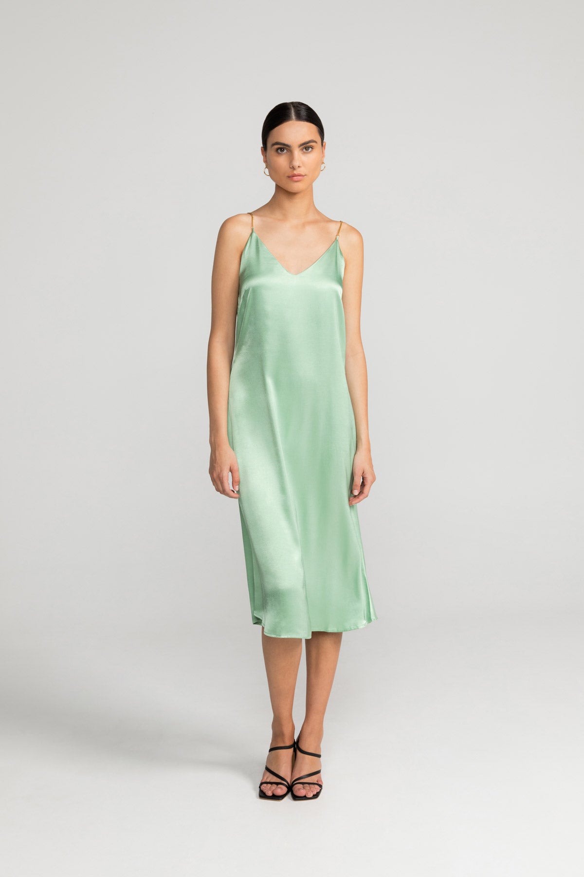 LOVJOI  Jurk Elanie Mild Groen