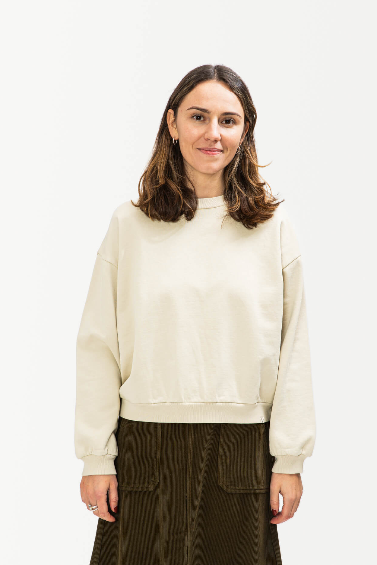 MATONA Vegan Sweatshirt Crème - Biologisch Katoen