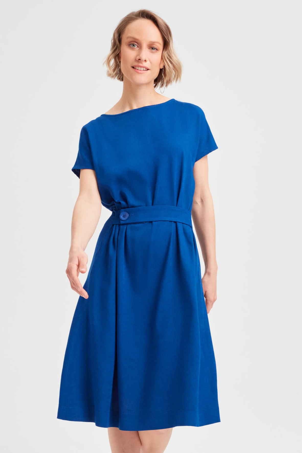 AYANI  Jurk Sati Oceaanblauw
