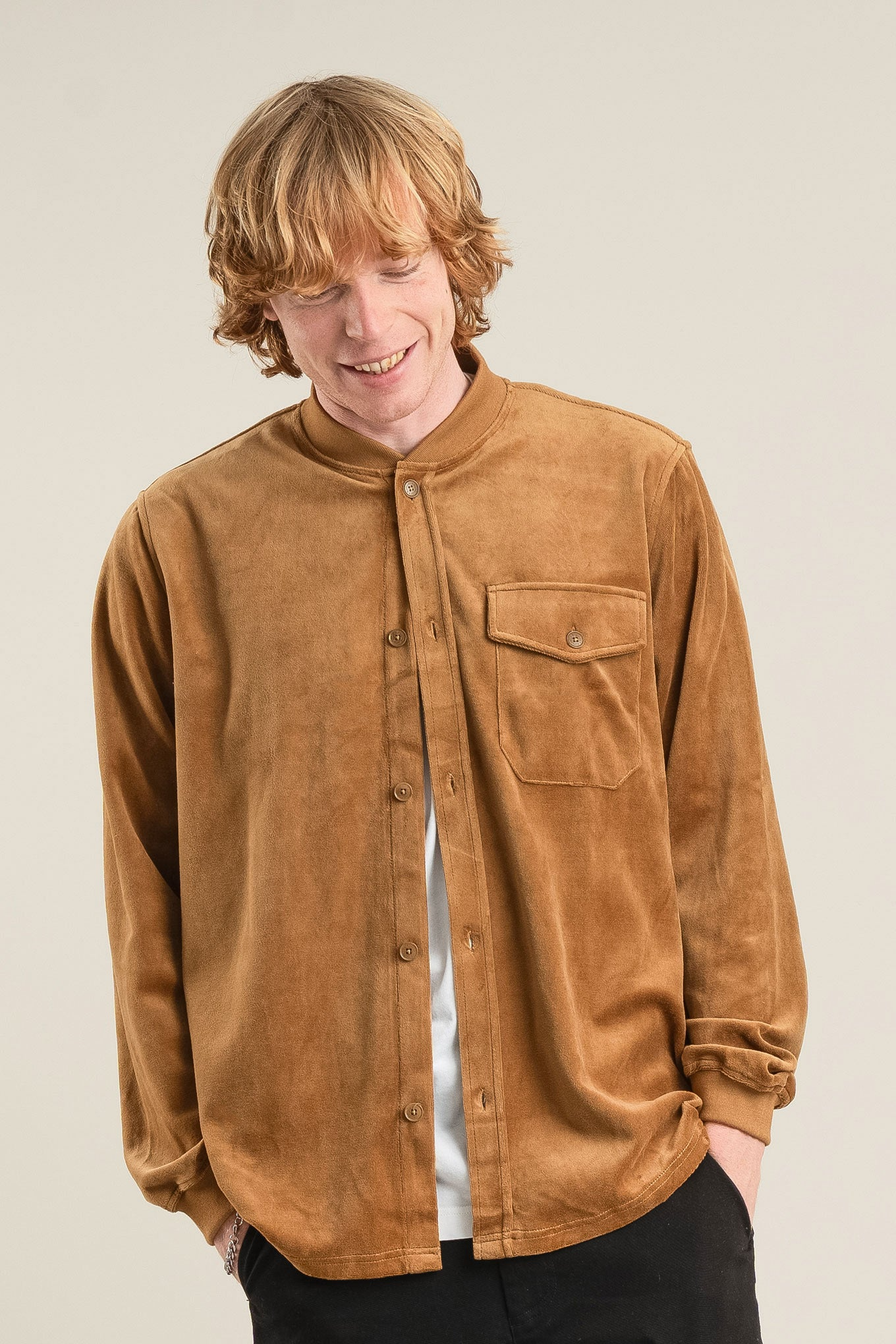 KOMODO mannen vegan Overshirt Cole Olive