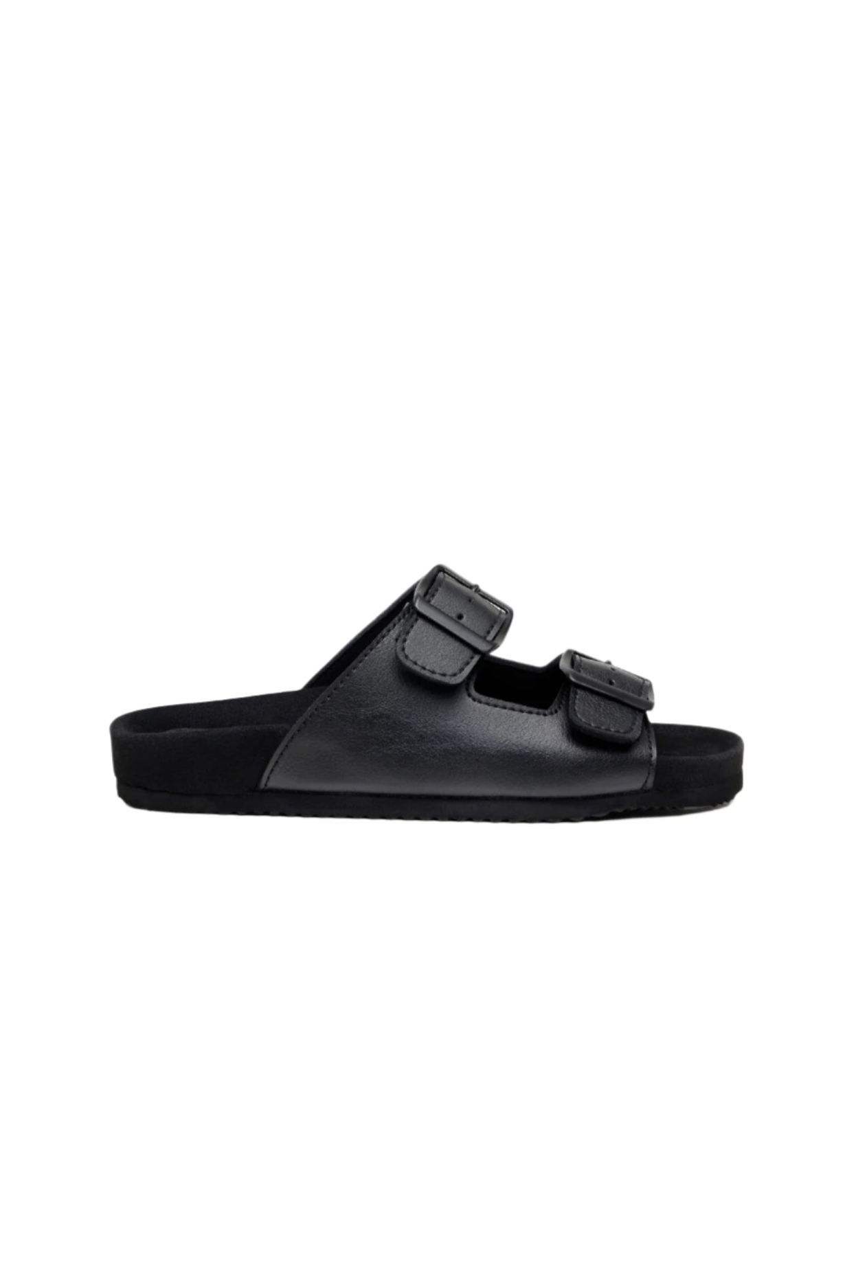 Green Laces mannen vegan Sandalen Met Twee Banden Truda Zwart