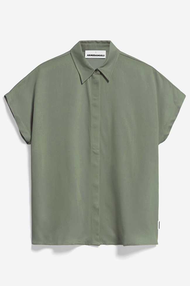 ARMEDANGELS  Blouse Larisaa Grijs Groen