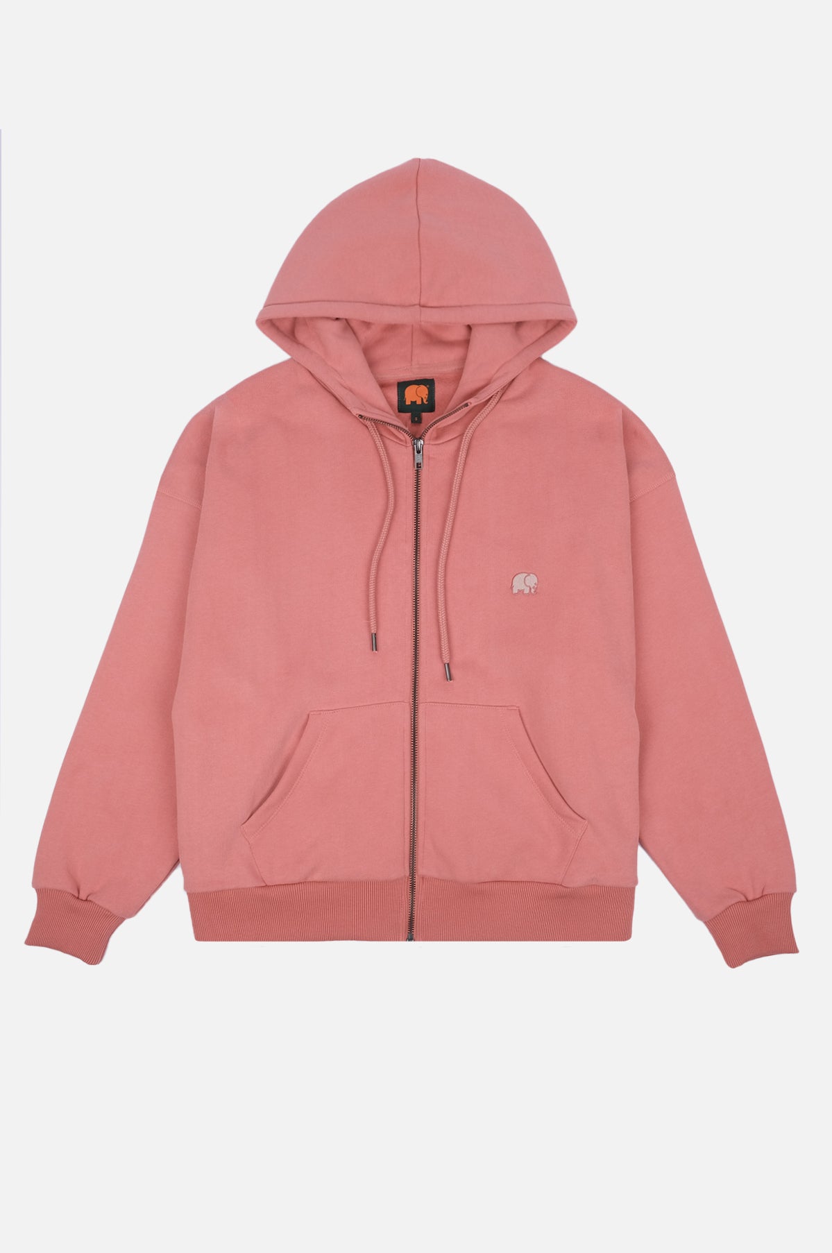 Trendsplant  Biologische Essential Oversized Zip-Hoodie Voor Dames, Rozetroze