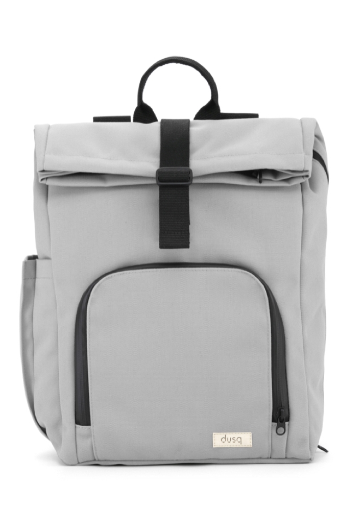 Dusq mannen vegan Rugzak Canvas Cloud Grijs