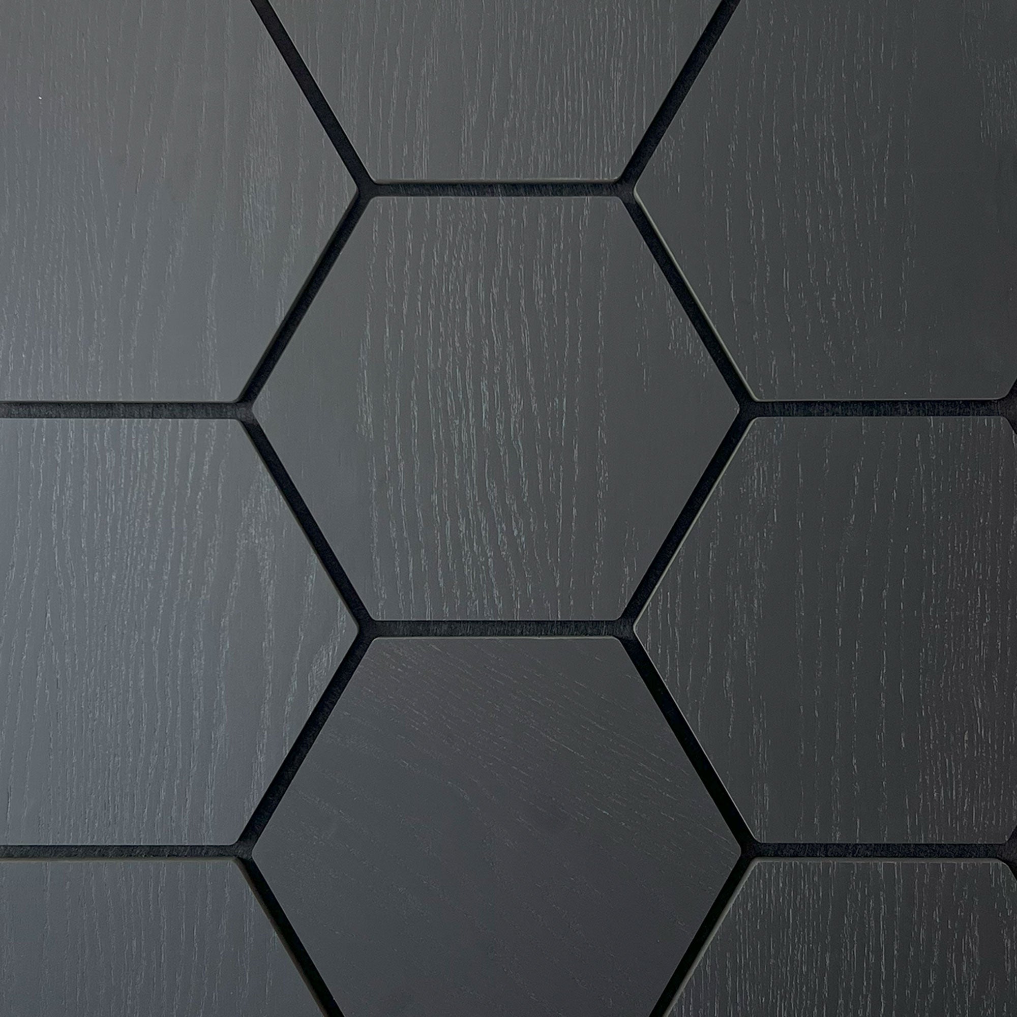 Sample - Hexagon Panel Zwart
