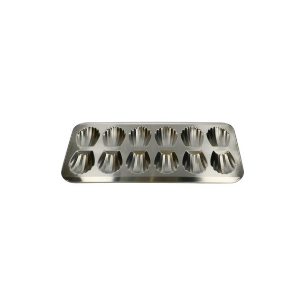 Madeleinevorm, gerecycled rvs, PFAS-vrij, 12 stuks