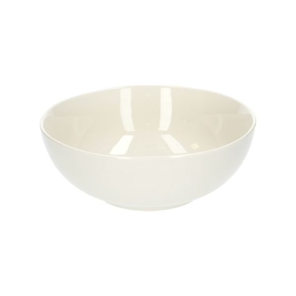 Kom, organisch, porselein, wit, Ø 17 cm