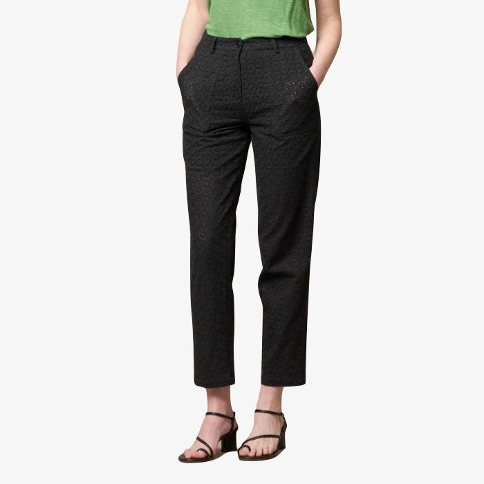 Broderie Broek Rodess | Ekyog | Zwart