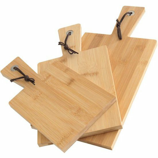Set van 3 snijplanken van bamboehout