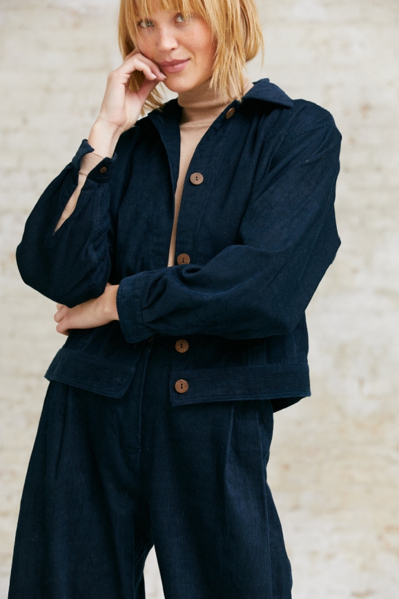 Jyoti - Fair Works  Jas Khajani Nachtblauw