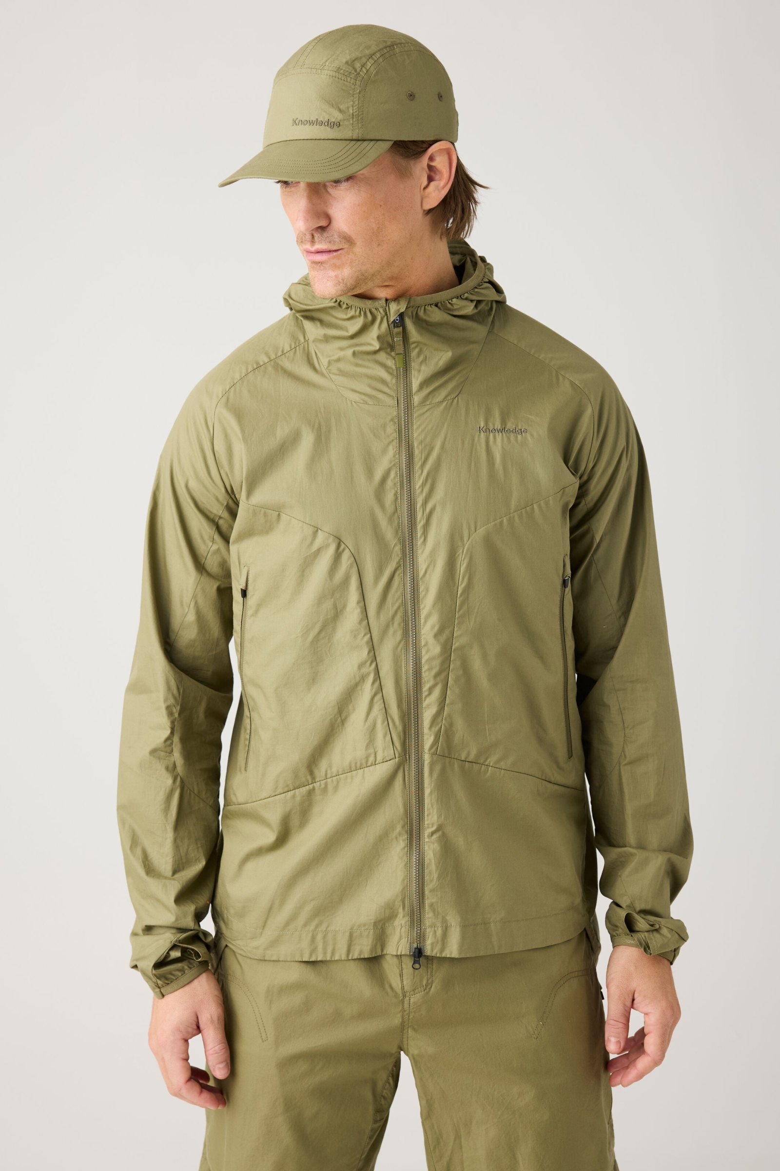 KnowledgeCotton Apparel mannen vegan Jack Vent Ripstop 90 Burned Olive