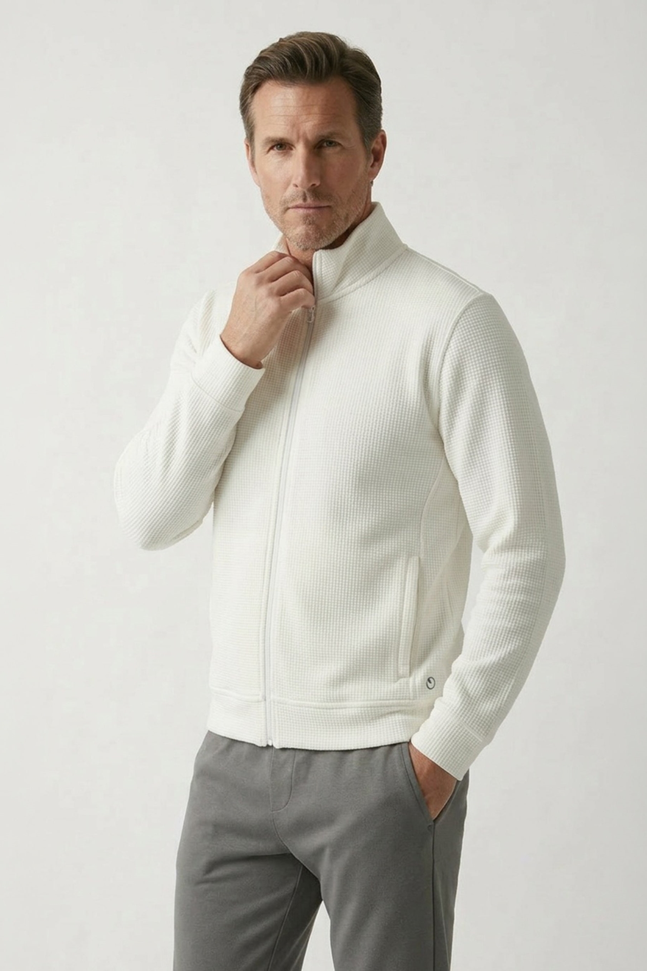 ORGANICATION mannen vegan Jas Jorrin Off White