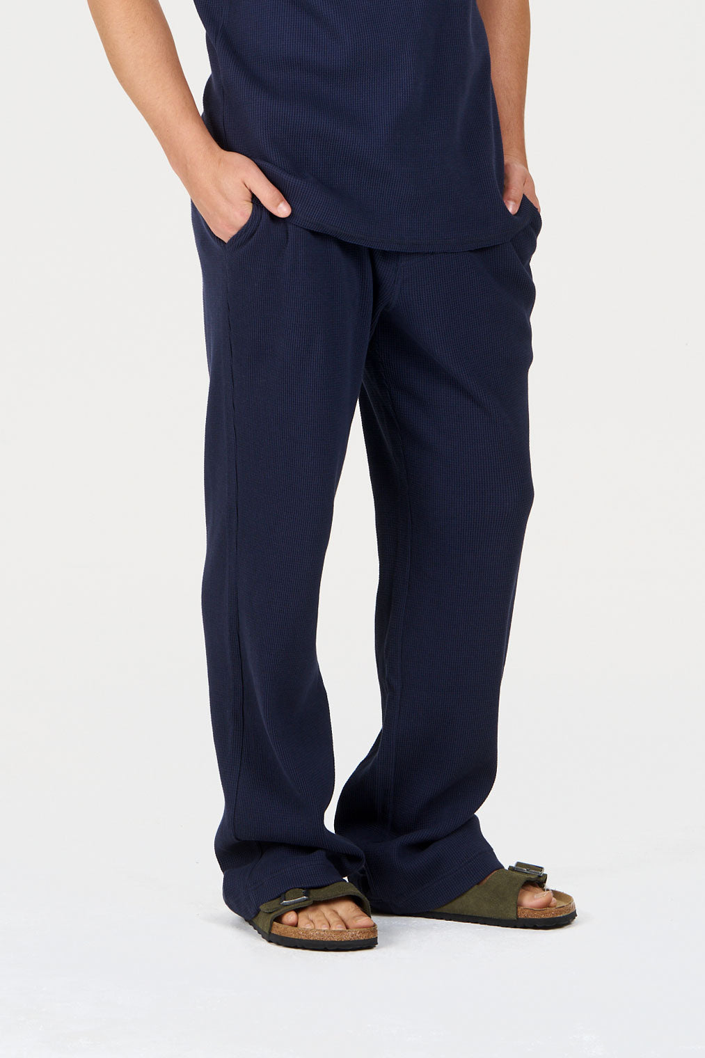 KOMODO mannen vegan Gio Beach Marineblauwe Broek