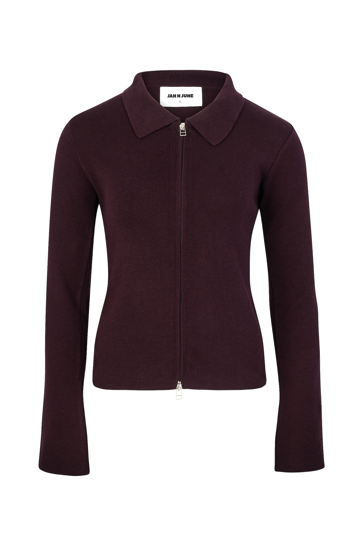 JAN 'N JUNE  Zip Cardigan Tyrie Cherry Lacquer